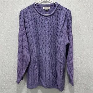 VINTAGE Cherokee knit purple sweater